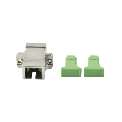 Módulo Acoplador de Fibra Óptica Simplex SC/APC a SC/APC Compatible con Fibra Monomodo