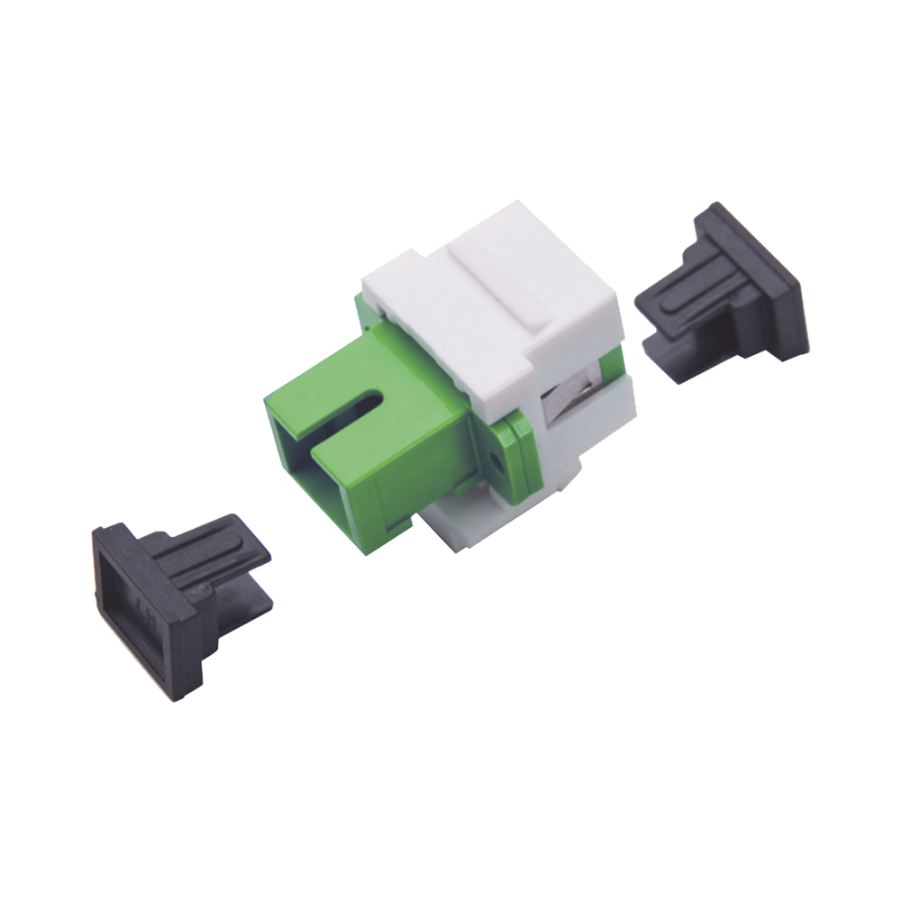 Acoplador Keystone de Fibra �ptica Monomodo SC/APC Simplex a SC/APC