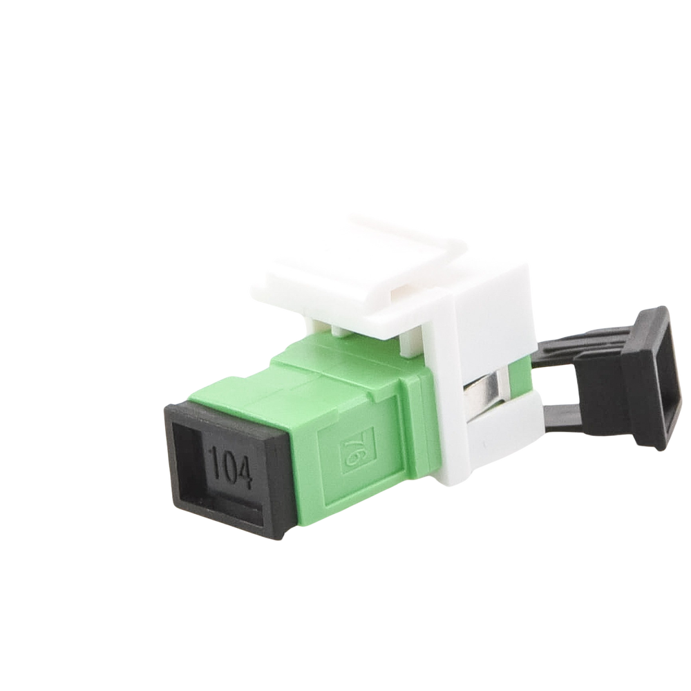 Acoplador Keystone de Fibra �ptica Monomodo SC/APC Simplex a SC/APC