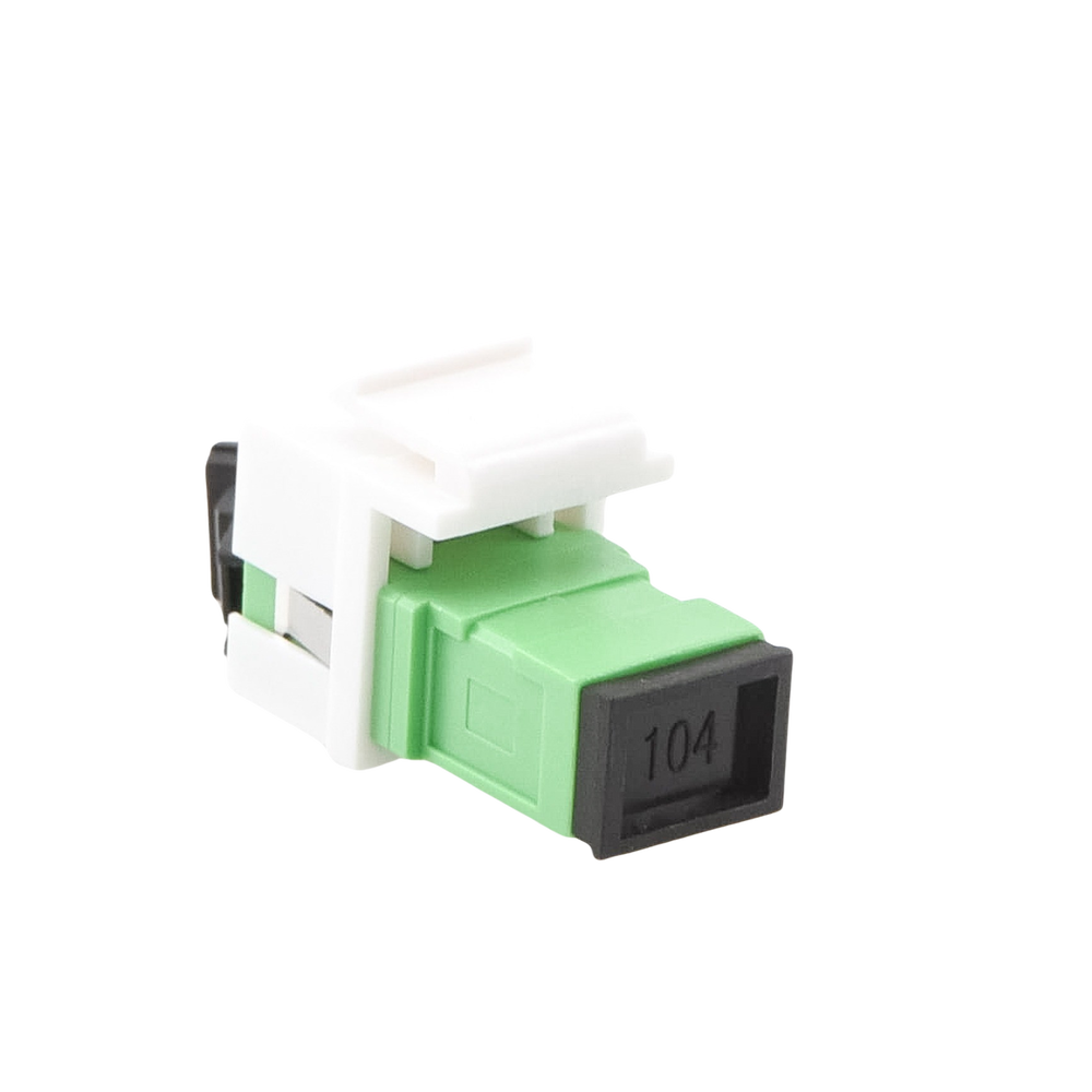 Acoplador Keystone de Fibra �ptica Monomodo SC/APC Simplex a SC/APC