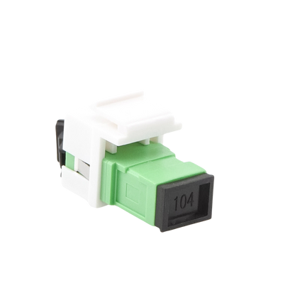 Acoplador Keystone de Fibra �ptica Monomodo SC/APC Simplex a SC/APC