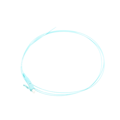 Pigtail de Fibra Óptica Simplex LC, PVC, OM4 50/125, Aqua, 1 Metro (3.28 Pies)