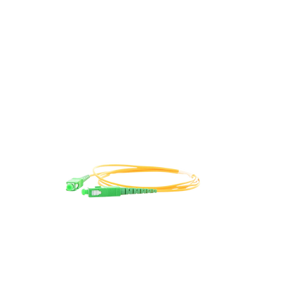 Jumper de Fibra Óptica Monomodo SC/APC-SC/APC Simplex, Color Amarillo, 1 Metro (3.28 Pies)
