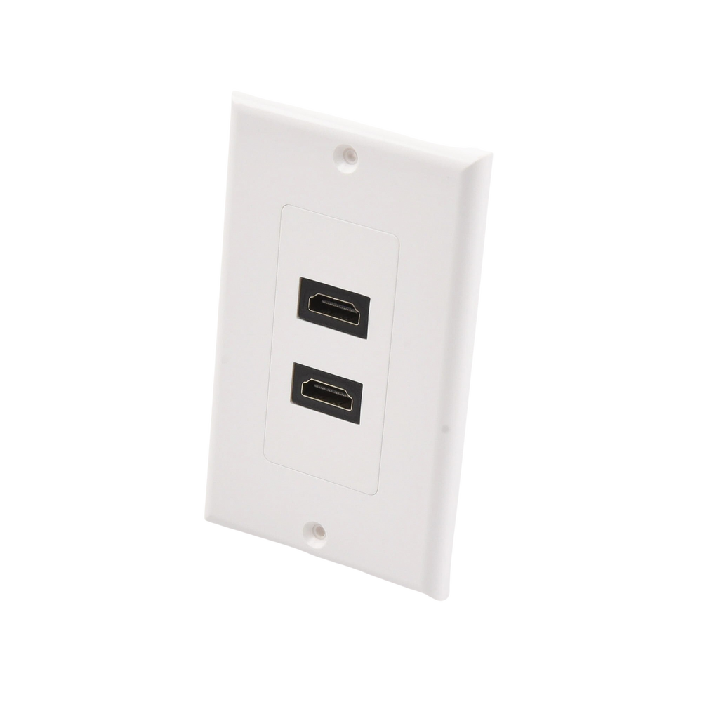 Placa de Pared de 2 Puertos HDMI Hembra a Hembra