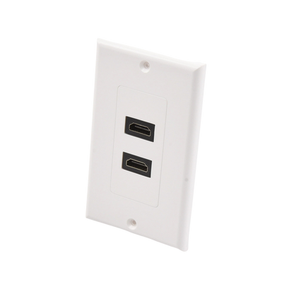 Placa de Pared de 2 Puertos HDMI Hembra a Hembra