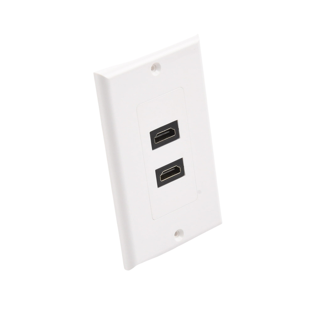 Placa de Pared de 2 Puertos HDMI Hembra a Hembra
