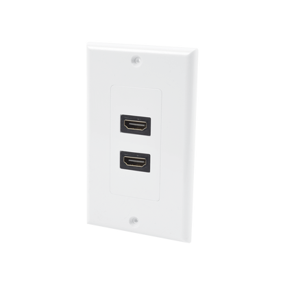 Placa de Pared de 2 Puertos HDMI Hembra a Hembra