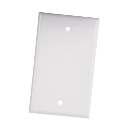 Placa de Pared Ciega Universal, Color Blanco