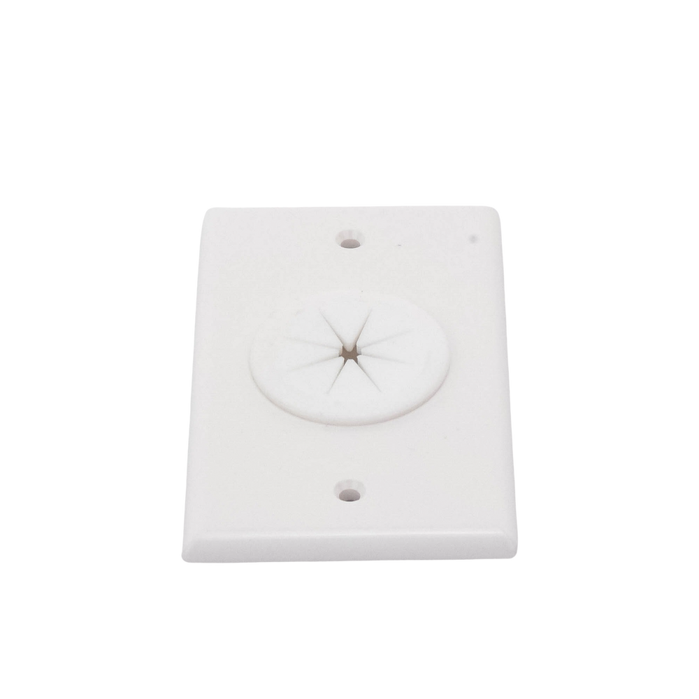 Placa de Pared, con Orificio y Grommet, Ideal para Pasar Cables