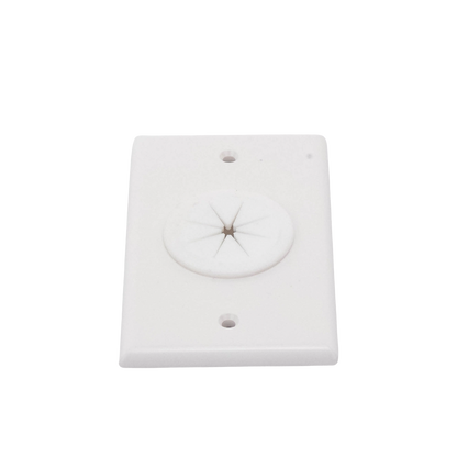 Placa de Pared, con Orificio y Grommet, Ideal para Pasar Cables