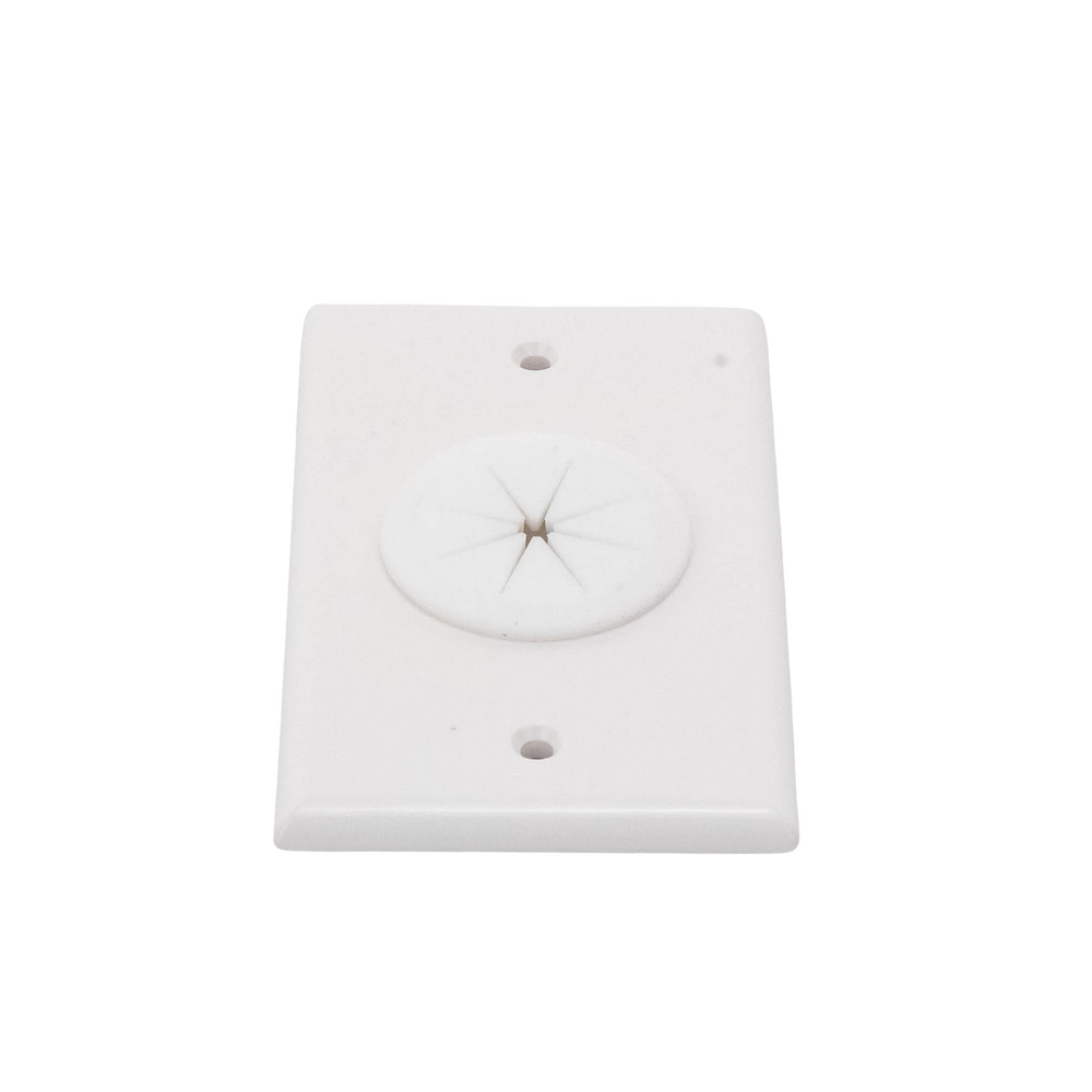 Placa de Pared, con Orificio y Grommet, Ideal para Pasar Cables
