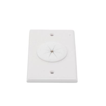Placa de Pared, con Orificio y Grommet, Ideal para Pasar Cables