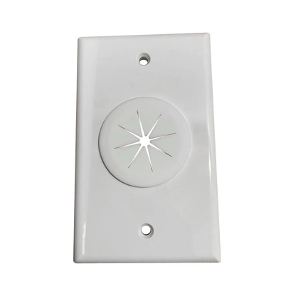 Placa de Pared, con Orificio y Grommet, Ideal para Pasar Cables