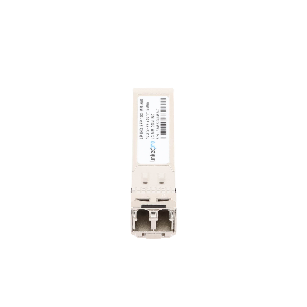 Transceptor Óptico Industrial SFP+ (Mini-Gbic) / Multimodo 850 nm / 10 Gbps / 10GBASE-SR / Conectores LC/UPC Dúplex / DDM / Hasta 550 m