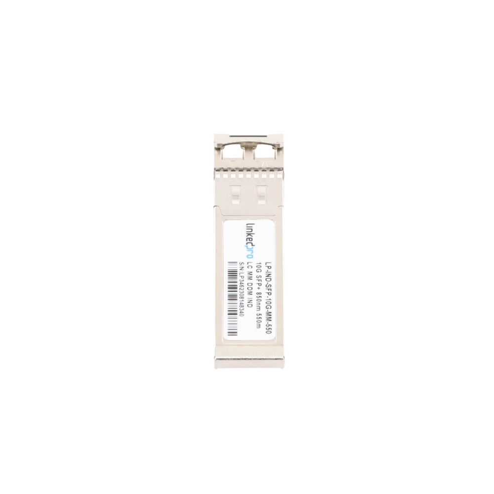 Transceptor Óptico Industrial SFP+ (Mini-Gbic) / Multimodo 850 nm / 10 Gbps / 10GBASE-SR / Conectores LC/UPC Dúplex / DDM / Hasta 550 m