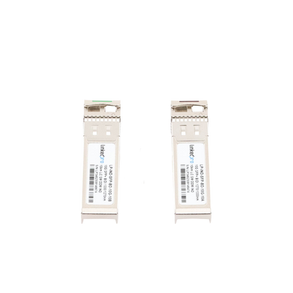 Transceptores Ópticos Industriales Bidireccionales SFP+ (Mini-Gbic) / Monomodo 1270 & 1330 nm / 10 Gbps / 10GBASE / Conector LC/UPC Simplex / DDM / Hasta 10 km / 2 Piezas