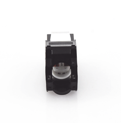 Módulo Jack Keystone Cat5e (Toolless), con Terminación en Ángulo 180 - Color Negro, Compatible con Faceplate y Patchpanel Linkedpro
