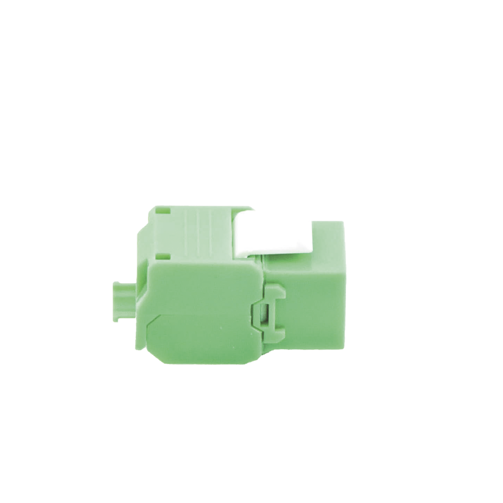 Módulo Jack Keystone Cat5e (Toolless), con Terminación en Ángulo 180 - Color Verde, Compatible con Faceplate y Patchpanel Linkedpro