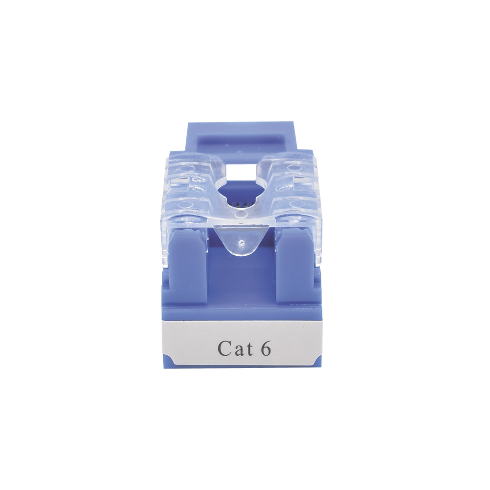 Módulo Jack 110 Cat6, Keystone para Faceplate - Color Azul