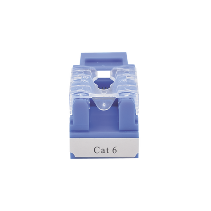 Módulo Jack 110 Cat6, Keystone para Faceplate - Color Azul
