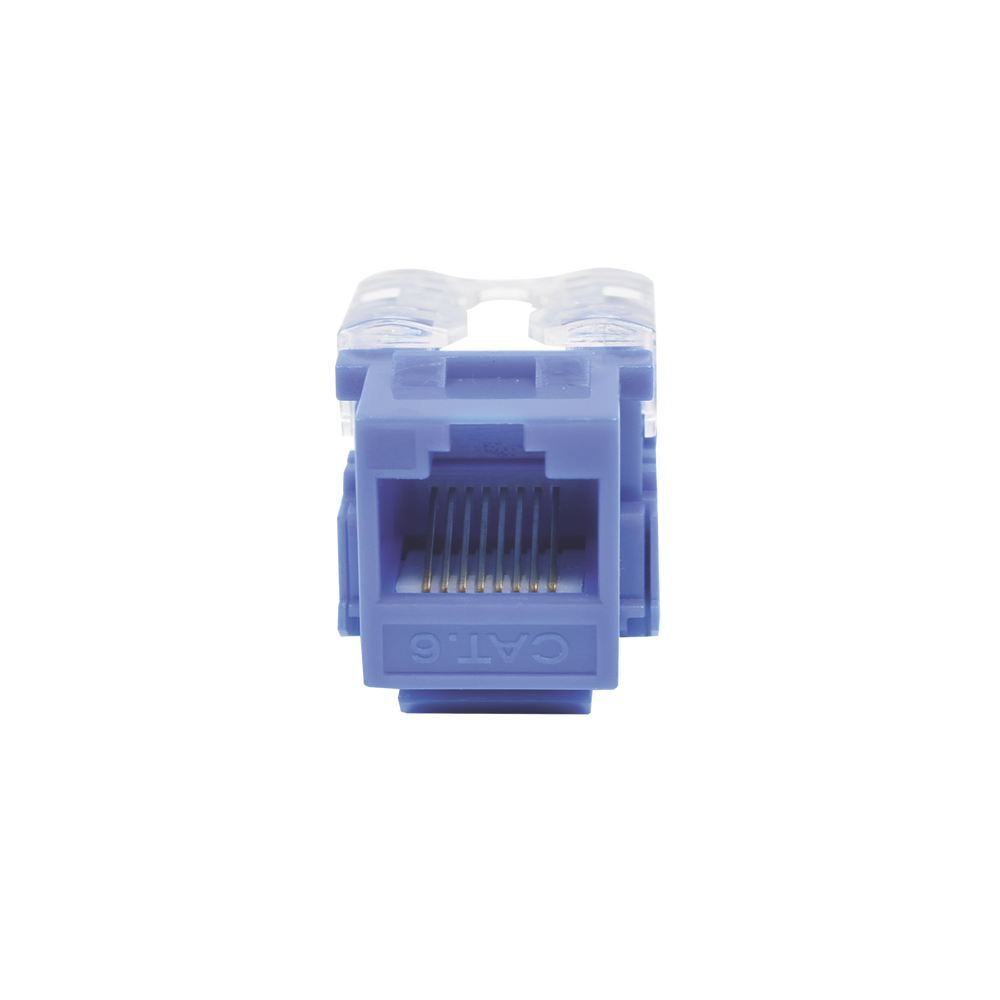 Módulo Jack 110 Cat6, Keystone para Faceplate - Color Azul