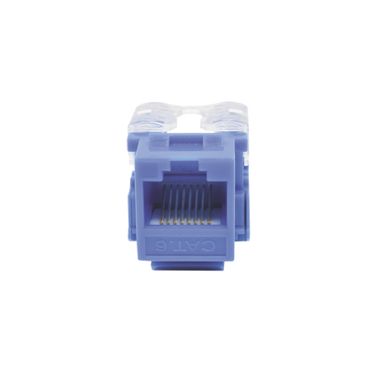 Módulo Jack 110 Cat6, Keystone para Faceplate - Color Azul