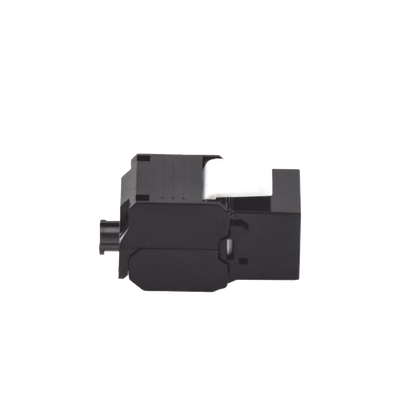Módulo Jack Keystone Cat6 (Toolless), con Terminación en Ángulo 180 - Color Negro, Compatible con Faceplate y Patchpanel Linkedpro