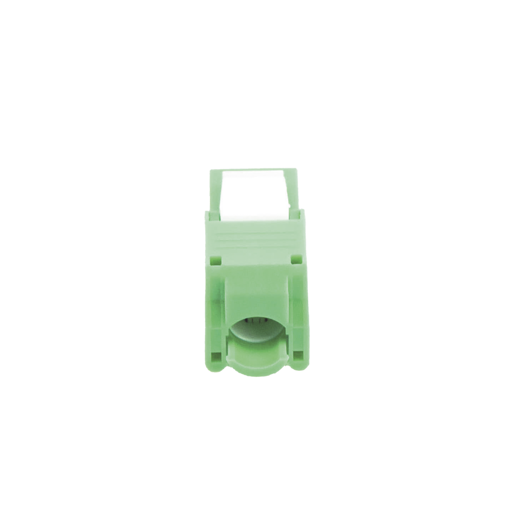 Módulo Jack Keystone Cat6 (Toolless), con Terminación en Ángulo 180 - Color Verde, Compatible con Faceplate y Patchpanel Linkedpro
