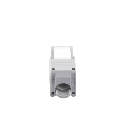 Módulo Jack Keystone Cat6 (Toolless), con Terminación en Ángulo 180 Grados Color Gris, Compatible con Faceplate y Patchpanel Linkedpro