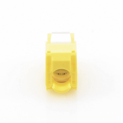Módulo Jack Keystone Cat6 (Toolless), con Terminación en Ángulo 180 - Color Amarillo, Compatible con Faceplate y Patchpanel Linkedpro