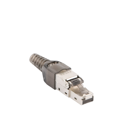 Plug RJ45 Blindado Categoría 6A - Sin Herramienta, para Terminación en Campo