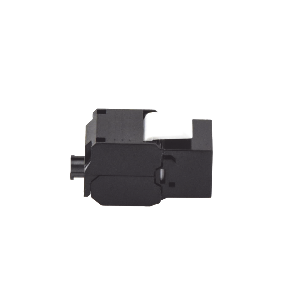 Módulo Jack Keystone Cat6A (Toolless), con Terminación en Ángulo 180 - Color Negro, Compatible con Faceplate y Patchpanel Linkedpro