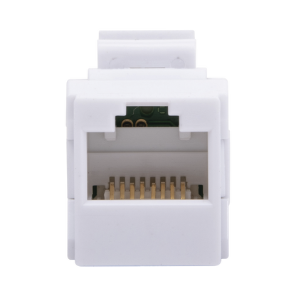 Acoplador UTP Cat6A Hembra RJ45 a RJ45 Hembra Color Blanco