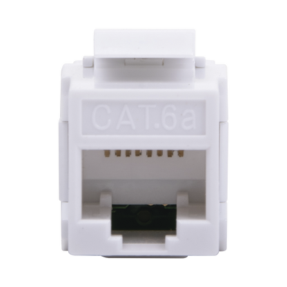Acoplador UTP Cat6A Hembra RJ45 a RJ45 Hembra Color Blanco