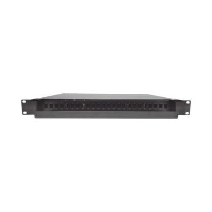 Distribuidor de Fibra Óptica Deslizable, Vacío, 19 Pulgadas (48.26 cm), Acepta 24 Adaptadores LC Duplex o LC Simplex o 24 SC Simplex, 1U