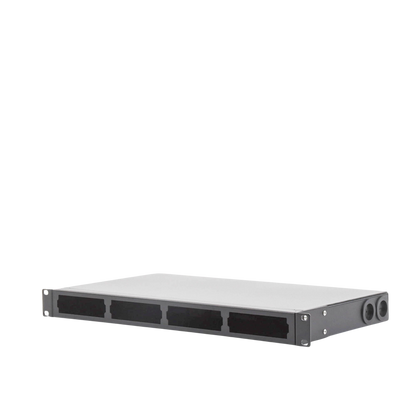 Distribuidor de Fibra Óptica Vacío 19 Pulgadas, Acepta 4 Placas Acopladoras de Linkedpro, Hasta 24 Fibras, 1UR, Incluye Charola de Empalme