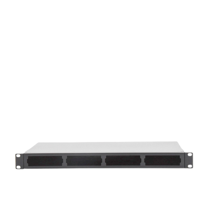 Distribuidor de Fibra Óptica Vacío 19 Pulgadas, Acepta 4 Placas Acopladoras de Linkedpro, Hasta 24 Fibras, 1UR, Incluye Charola de Empalme