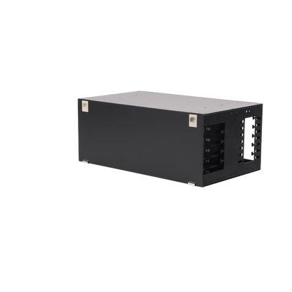 Distribuidor de Fibra Óptica con Bandejas Deslizables, Vacío, 19 Pulgadas, Acepta 72 Adaptadores LC Duplex o LC Simplex o 72 SC Simplex, 4U