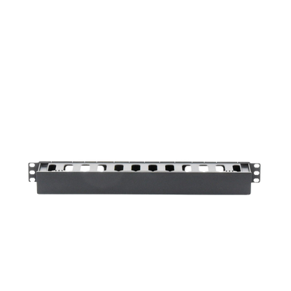 Organizador de Cables Horizontal de 1U para Rack de 19", Fabricado en Polímero Resistente a Deformaciones y Rayones