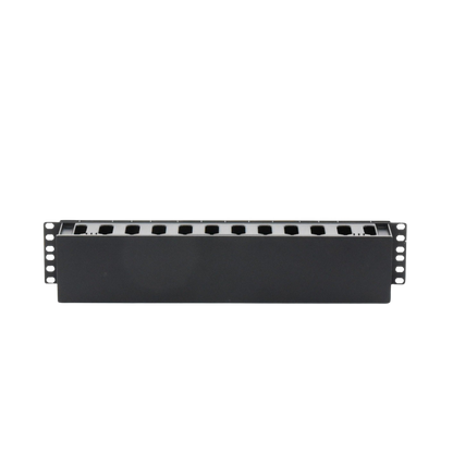 Organizador de Cables Horizontal de 2U para Rack de 19", Fabricado en Polímero Resistente a Deformaciones y Rayones