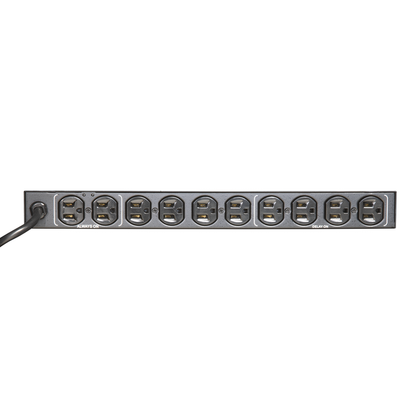 PDU para Distribución de Energía, Montaje en Rack, 11 salidas, Instalación Horizontal, de 19in, 1U, 15 Amp, 120 Vca