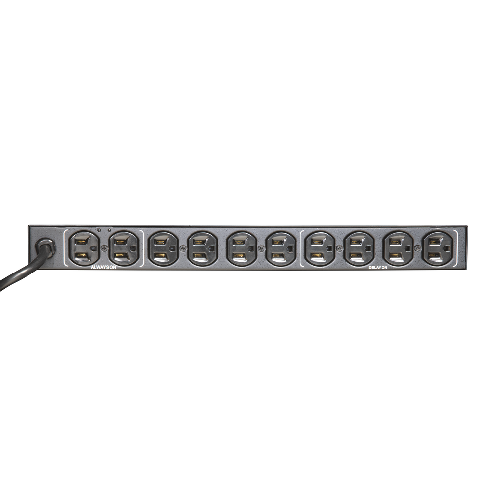 PDU para Distribución de Energía, Montaje en Rack, 11 salidas, Instalación Horizontal, de 19in, 1U, 15 Amp, 120 Vca, Con Indicador Led