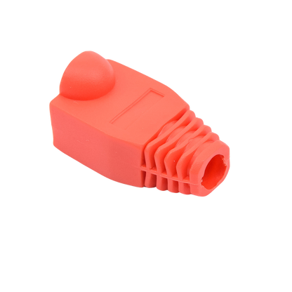 Bota Plástica para Protección de Plug RJ45, Color Rojo
