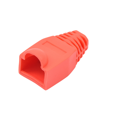 Bota Plástica para Protección de Plug RJ45, Color Rojo