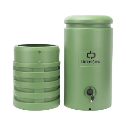 Pedestal para Cajas de Empalme de Fibra Óptica Cilíndrico Color Verde con Bracket Estándar (No Incluye Caja de Empalme)