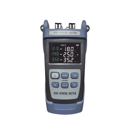Medidor de Potencia Óptica (OPM) para Fibra Óptica en Redes FTTx / Soporta 3 Longitudes de Onda: 1310nm, 1490nm y 1550nm / Rango de Medición de -40 a 25dBm