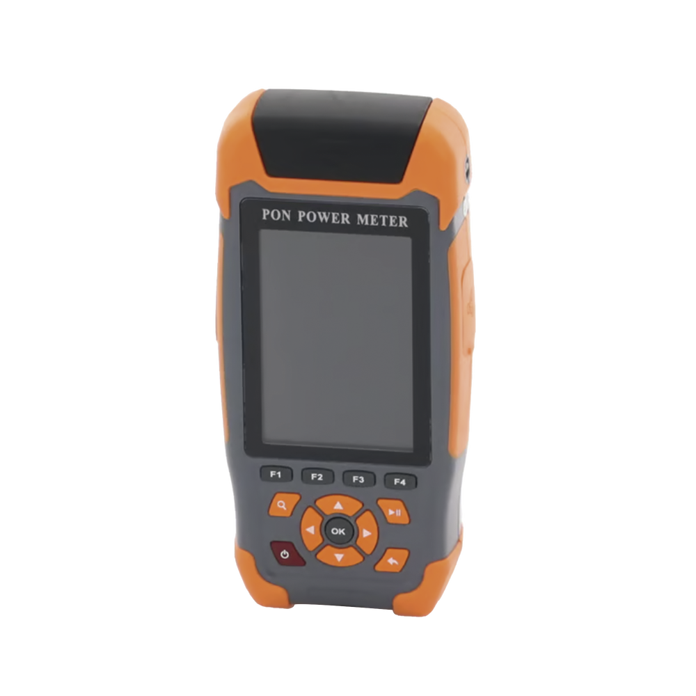 Medidor de Potencia Óptica (OPM) para Fibra Óptica en Redes FTTx / Soporta 3 Longitudes de Onda: 1310nm, 1490nm y 1550nm / Rango de Medición de -40 a 25dBm / Incluye Función VFL 10mW / Función para Probar de Cables