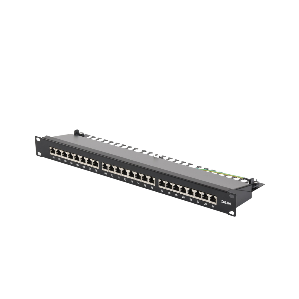 Panel de Parcheo de Impacto (110) Blindado de 24 Puertos Cat6A