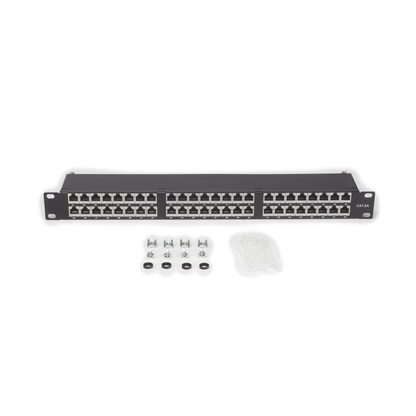 Panel de Parcheo de Impacto (110) Blindado de 48 Puertos Cat6A