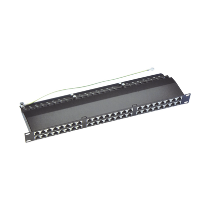 Panel de Parcheo de Impacto (110) Blindado de 48 Puertos Cat6A